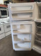 FRIGIDAIRE 18 CUBIC FOOT REFRIGERATOR TOP FREEZER AUTOMATIC DEFROST GLASS SHELVES 2 CRISPER DRAWERS 1 DELI DRAWER WHITE LOCATED IN OUR PORTLAND OREGON APPLIANCE STORE SKU 19099