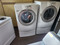 WHIRLPOOL DUET FRONT LOAD SET WASHER 5 CYCLE WITH SOAK OPTION 3 SPEED DRYER 5 AUTO DRY AND 3 TIMED SETTING 4 HEAT SETTINGS AND AIR DRY WHITE LOCATED IN OUR PORTLAND OREGON APPLIANCE STORE SKU 19107