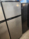 ESTATE BY WHIRLPOOL 18 CUBIC FOOT REFRIGERATOR FULL WIDTH ADJUSTABLE GLASS SHELVES IN BOTH REFRIGERATOR AND FREEZER 1 DELI AND 2 CRISPER DRAWERAS SILVER LOCATED IN OUR PORTLAND OREGON APPLIANCE STORE SKU 19138