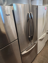 Maytag 19.6 cu. ft. French Door Refrigerator with 2 Shelves, 6 Door Bins, Temperature Controlled Pantry, Humidity Crispers, Water Filter and Gallon Storage: Monochromatic Stainless Steel LOCATED IN OUR PORTLAND OREGON APPLIANCE STORE SKU 19040