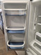 AMANA 25 CUBIC FOOT FRENCH DOOR REFRIGEATOR WITH ICE MAKER AND INTERNAL WATER DISPENSER GLASS SHELVES 2 CRISPER DRAWERS 1 LARGE PANTRY DRAWER PULL OPEN FREEZER DOOR WHITE LOCATED IN OUR PORTLAND OREGON APPLIANCE STORE SKU 19142