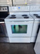 WHIRLPOOL 30 INCH FREESTANDING ELECTRIC RANGE COIL BURNERS 2 LARGE 2 SMALL SELF CLEANING OVEN KEEP WARM OPTION STORAGE DRAWER WHITE LOCATED IN OUR PORTLAND OREGON APPLIANCE STORE SKU 19146