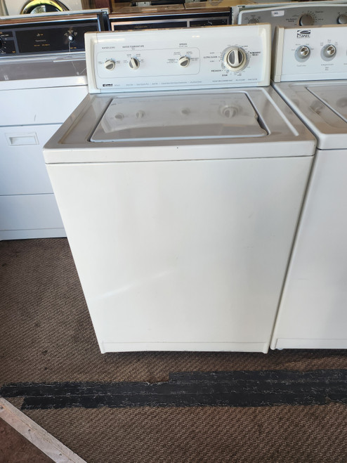 KENMORE HEAVY DUTY SUPER CAPACITY PLUS WITH 3 SPEED MOTOR TOP LOLAD WASHER 4 WATER LEVELS 4 TEMPERATURE WHITE LOCATED IN OUR PORTLAND OREGON APPLIANCE STORE SKU 19153
