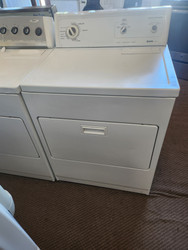 KENMORE HEAVY DUTY SUPER CAPACITY PLUS 3 CYCLES AUTO DRY TIMED DRY PLUS AIR DRY 3 TEMPERATURE TOP FILTER PULL DOWN HAMPER DOOR WHITE LOCATED IN OUR PORTLAND OREGON APPLIANCE STORE SKU 19156