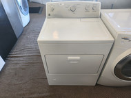 KENMORE GAS DRYER  3 CYCLE OPTIONS 3 TEMPERATURE WRINKLE GUARD TOP FILTER PULL DOWN HAMPER DOOR WHITE LOCATED IN OUR PORTLAND OREGON APPLIANCE STORE SKU 19158