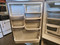 KITCHENAID 18.5 cu. ft. Bottom-Freezer Refrigerator with Slide-Out Glass Spill Clean Shelves, Fresh Chill Temperature Management and 2 Pull-Out Freezer Baskets: Monochromatic Stainless Steel and Left Hinge Door COSMETIC ISSUES ON DOORS SEE PICS SKU 19161