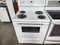 FRGIDAIRE 30 INCH FREESTANDING ELECTRIC RANGE MANUAL CLEAN COIL BURNERS 2 LARGE 2 SMALL WHITE LOCATED IN OUR PORTLAND OREGON APPLIANCE STORE SKU 19213