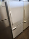 KENMORE 19 CUBIC FOOT REFRIGERATOR BOTTOM FREEZER ADJUSTABLE GLASS SHELVES 2 CRISPER DRAWERS SWING OPEN FREEZER DOOR WHITE LOCATED IN OUR PORTLAND OREGON APPLIANCE STORE SKU 19214