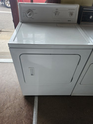 KENMORE ELECTRIC DRYER HEAVY DUTY SUPER CAPACITY PLUS  3 TEMPERATURE OPTION 3 CYCLES TIMED DRY AUTO DRY PLUS AIR DRY TOP FILTER LARGE SWING OPEN DOOR WHITE LOCATED IN OUR PORTLAND OREGON APPLIANCE STORE SKU 19226