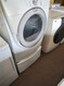 WHIRLPOOL DUET ELECTRIC DRYER WITH PEDESTAL 5 AUTO DRY SETTINGS 3 TIMED 4 TEMPERATURE PLUS AIR DRY WHITE LOCATED IN OUR PORTLAND OREGON APPLIANCE STORE SKU 12931