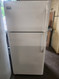 FRIGIDAIRE 16 CUBIC FOOT REFRIGERATOR TOP FREEZER FULL WIDTH GLASS SHELVES 2 CRISPER DRAWERS 1 DELI DRAWER FULL WIDTH WIRE SHELF IN FREEZER WHITE LOCATED IN OUR PORTLAND OREGON APPLIANCE STORE SKU 19242