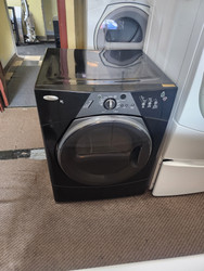 WHIRLPOOL DUET SPORT ELECTRIC DRYER 6 AUTO DRY OPTIONS 3 TIMED SETTINGS 4 TEMPERATURE PLUS AIR ONLY AND WRINKLE SHIELD BLACK LOCATED IN OUR PORTLAND OREGON APPLIANCE STORE SKU 19253