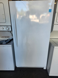 RIGIDAIRE 17 CUBIC FOOT UPRIGHT FREEZER AUTO DEFROST 4 WIRE SHELVES 2 PULL OUT BASKETS 5 STORAGE SHELVES IN THE DOOR WHITE LOCATED IN OUR PORTLAND OREGON APPLIANCE STORE SKU 19282