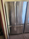 JENNAIR 36 Inch Freestanding 3-Door French Door Refrigerator with 20 Cu. Ft. Total Capacity, Internal Water Dispenser, Ice Maker Climate Control, Spill-Proof Shelves, Humidity-Controlled Crispers, and Gourmet Bay Drawer STAINLESS SKU 19288