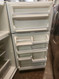 WHIRLPOOL 21 CUBIC FOOT REFRIGERATOR TOP FREEZER ADJUSTABLE GLASS SHELVES 1 DELI DRAWER 2 CRISPER DRAWERS WIRE SHELF IN FREEZER WHITE LOCATED IN OUR PORTLAND OREGON APPLIANCE STORE SKU 19306