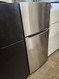 Frigidaire 30 Inch Top Freezer Refrigerator with 18.3 Cu. Ft. Capacity, Adjustable Shelves, Humidity-Controlled Crispers, Half-width Deli Drawer, Gallon Door Bins, Auto-Close Doors, Even Temp Cooling System, and ADA Compliant: Stainless Steel SKU 19310