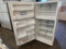 WHIRLPOOL 20 CUBIC FOOT REFRIGERATOR TOP FREEZER GLASS SHELVES 2 CRISPER DRAWERS 1 MEAT PAN WIRE SHELF IN FREEZER WHITE LOCATED IN OUR PORTLAND OREGON APPLIANCE STORE SKU 19324