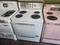 FRIGIDAIRE VINTAGE 30 INCH FREESTANDING ELECTRIC RANGE MANUAL CLEAN OVEN 4 MONO TUBE BURNERS 2 LARGE 2 SMALL STORAGE DRAWERCOSMETIC ISSUE ON HANDLE SEE PIC WHITE SKU 19339