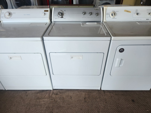 WHIRLPOOL COMMERCIAL QUALITY SUPER CAPACITY 8 CYCLE 4 TEMPERATURE ELECTRIC DRYER TOP FILTER PULL DOWN HAMPER DOOR WHITE SKU 19343