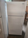 WHIRLPOOL 14 CUBIC FOOT REFRIGERATOR TOP FREEZER 2 ADJUSTABLE WIRE SHELVES LARGE SINGLE CRISPER DRAWEER WHITE LOCATED IN OUR PORTLAND OREGON APPLIANCE STORE