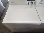 KENMORE HEAYY DUTY ELECTRIC DRYER TIMED DRY PLUS AIR DRY SETTING TOP FILTER SWING OPEN DOOR WHITE LOCATED IN OUR PORTLAND OREGON APPLIANCE STORE SKU 19398