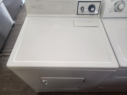 KENMORE HEAYY DUTY ELECTRIC DRYER TIMED DRY PLUS AIR DRY SETTING TOP FILTER SWING OPEN DOOR WHITE LOCATED IN OUR PORTLAND OREGON APPLIANCE STORE SKU 19398