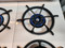O'KEEFE MERRITT 38 INCH VINTAGE GAS RANGE 6 BURNERS 2 OVENS WITH 2 BROILERS SALT AND PEPPER SHAKERS LIGHTED SURFACH CANOPY FOR BURNERS OR SHELF WHITE WITH CHROME ACCENTS LOCATED IN OUR PORTLAND OREGON APPLIANCE STORE SKU 19414