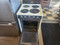 KENMORE 21 INCH FREESTANDING ELECTRIC RANGE MANUAL CLEAN OVEN COIL BURNERS 3 SMALL 1 LARGE ALMOND LOCATED IN OUR PORTLAND OREGON APPLIANCE STORE SKU 19419