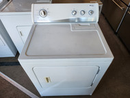 Amana 29 Inch Electric Dryer with 7.0 cu. ft. Super Capacity, 7 Cycles and Soft Sound Quiet Package 3 Temperature Settings Swing Open Door Top Filter WHITE LOCATED IN OUR PORTLAND OREGON APPLIANCE STORE SKU 19450
