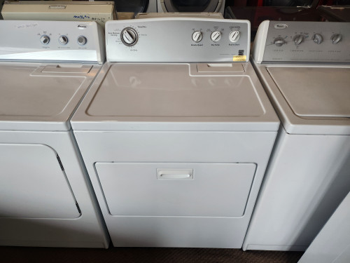 KENMORE 3 CYCLE 1 AUTO DRY 1 TIMED PLUS AIR DRY  3 TEMPERATURE WRINKLE GUARD TOP FILTER LARGE PULL DOWN DOOR WHITE LOCATED IN OUR PORTLAND OREGON APPLIANCE STORE SKU 19489