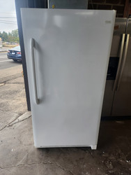 Frigidaire 16.6 cu. ft. Freestanding Upright Freezer with 4 Wire Shelves, 5 Door Bins, Frost-Free Operation, Lock with Pop-Out Key, LED Lighting and ENERGY STAR WHITE LOCATED IN OUR PORTLAND OREGON APPLIANCE STORE 19503
