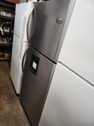 Frigidaire Professional logo 20.6 Cu. Ft. Top Freezer Refrigerator with Water Through-the-Door Dispenser & 4 Adjustable Glass Shelves: