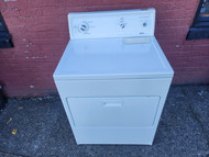 KENMORE 80 SERIES HEAVY DUTY SUPER CAPACITY PLUS ELECTRIC DRYER 3 TEMPERATURES 3 CYCLE 1 TIMD DRY AUTO DRY PLUS AIR DRY SETTING TOP FILTER LARGE PULL DOWN HAMPER DOOR WHITE LOCATED IN OUR PORTLAND OREGON APPLIANCE STORE SKU 19519