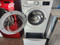 KENMORE FRONT LOAD WASHER WITH PEDESTAL 8 CYCLES 5 TEMPERATURE 4 SPEED PLUS NO SPIN 5 SOIL SETTINGS EXTRA RINSE AUTO SOAK AND PREWASH WHITE LOCATED IN OUR PORTLAND OREGON APPLIANCE STORE SKU 19525