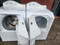 MAYTAG NEPTUNE FRONT LOAD SET WASHER 4 CYCLE 4 TEMPERATURE PRESOAK EXTRA RINSE DRYER TIMED DRY SENSOR DRY W TEMPERATURE AIR FLUFF WHITE LOCATED IN OUR PORTLAND OREGON APPLIANCE STORE SKU 19526