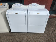 MAYTAG NEPTUNE FRONT LOAD SET WASHER 4 CYCLE 4 TEMPERATURE PRESOAK EXTRA RINSE DRYER TIMED DRY SENSOR DRY W TEMPERATURE AIR FLUFF WHITE LOCATED IN OUR PORTLAND OREGON APPLIANCE STORE SKU 19526