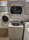 WHIRLPOOL 27 INCH LAUNDRY CENTER WASHER 6 CYCLE PLUS PREWASH AND SOAK OPTION 3 TEMPERATURE 4 WATER LEVELS DRYER 4 CYCLE AUTO DRY LOW HEAT AUTO DRY HIGH HEAT TIMED DRY HIGH HEAT AIR DRY WHITE SKU 19535