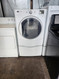 MAYTAG 2000 SERIES ELECTRIC DRYER WITH PEDESTAL 6 AUTO DRY OPTIONS 3 TIMED 4 TEMPERATURE PLUS AIR DRY WRINKLE PREVENT WHITE LOCATED IN OUR PORTLAND OREGON APPLIANCE STORE SKU 19539