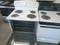 GE 30 INCH FREESTANDING ELECTRIC RANGE COIL BURNERS 2 LARGE 2 SMALL MANUAL CLEAN OVEN WHITE LOCATED IN OUR PORTLAND OREGON APPLIANCE STORE SKU 19554
