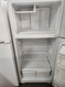 GE 15 CUBIC FOOT REFRIGERATOR TOP FREEZER ADJUSTABLE WIRE SHELVES 2 CRISPE DRAWERS WHITE COSMETIC ISSUES ON THE BOTTOM OF REFRIGERATOR DOOR LOCATED IN OUR PORTLAND OREGON APPLIANCE STORE LOCATED IN OUR POTLAND OREGON APPLIANCE STORE SKU 19571
