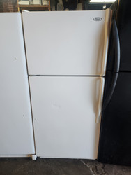 Whirlpool 18.2 cu. ft. Top-Freezer Refrigerator with Adjustable Wire Shelves, Up-Front Temperature Controls and Reversible Doors: White LOCATED IN OUR PORTLAND OREGON APPLIANCE STORE SKU 19597