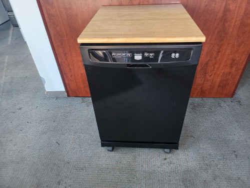 MAYTAG PORTABLE DISHWASHER 4 CYCLE HIGH TEMPERATURE WASH HEATED DRY BLACK LOCATED IN OUR PORTLAND OREGON APPLIANCE STORE SKU 19635