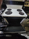 FRIGIDAIRE 30 FREE STANDING ELECTRIC RANGE COIL BURNERS 2 LARGE 2 SMALL MANUAL CLEAN OVEN WHITE LOCATED IN OUR PORTLAND OREGON APPLIANCE STORE SKU 19642