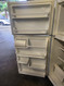 ROPER BY WHIRLPOOL 18 CUBIC FOOT REFRIGERATOR TOP FREEZER WIRE SHELVES WITH 2 CRISPER DRAWERS GLASS COVER WHITE LOCATED IN OUR PORTLAND OREGON APPLIANCE STORE SKU 19658