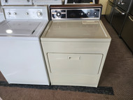 KENMORE HEAVY DUTY 3 CYCLE ELECTRIC DRYER AUTO DRY TIMED DRY AIR DRY OPTION VARIABLE HEAT SETTING TOP FILTER PULL DOWN DOOR ALMOND LOCATED IN OUR PORTLAND OREGON APPLIANCE STORE SKU 19695