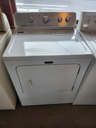 Maytag 29 Inch Electric Dryer with 7.0 Cu. Ft. Capacity, Heavy-Duty Motor, Interior Light, 12 Dryer Cycles, Moisture Sensing, End-of-Cycle Signal, Timed Dry, and Wrinkle Control Option LOCATED IN OUR PORTLAND OREGON APPLIANCE STORE SKU 19712