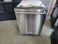 KITCHENAID 24 INCH UNDER THE COUNTER DISHWASHER 4 CYCLE PLUS EXPRESS WASH RINSE ONLY HI-TEMP WASH HEATED DRY SANITIZING OPTION DELAY START STAINLESS LOCATED IN OUR PORTLAND OREGON APPLIANCE STORE SKU 19716