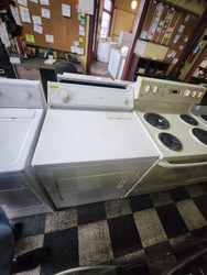 WHIRLPOOL HEAVY DUTY EXTRA LARGE CAPACITY 4 CYCLE 3 TEMPERATURE ELECTRIC DRYER TOP FILTER SWING OPEN DOOR WHITE LOCATED IN OUR PORTLAND OREGON APPLIANCE SKU 19749
