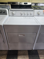 KITCHENAID ELECTRIC DRYER 10 CYCLES 5 TEMPERATURE EXTRA CARE SETTING TOP FILTER LARGE PULL DOWN DOOR WHITE LOCATED IN OUR POTLAND OREGON APPLIANCE STORE SKU 19751
