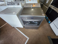 Maytag 27 Inch Electric Dryer with IntelliDry® Sensor, Rapid Dry Cycle, Wrinkle Prevention Option, High-Torque Motor, Drum Light, Sanitize Cycle, Audio Level Option and 7.4 cu. ft. Capacity Metallic Slate SKU 19770